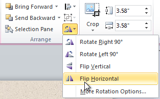 Selecting a rotation option