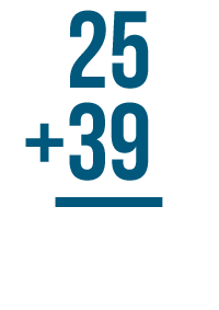 25 + 39