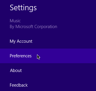 screenshot of Windows 8