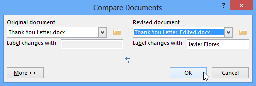 Screenshot of Word 2013