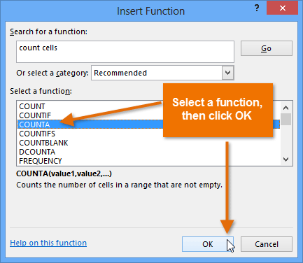 Screenshot of Excel 2013