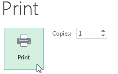 Screenshot of Excel 2013