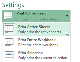 Screenshot of Excel 2013