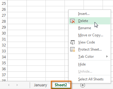 Screenshot of Excel 2013