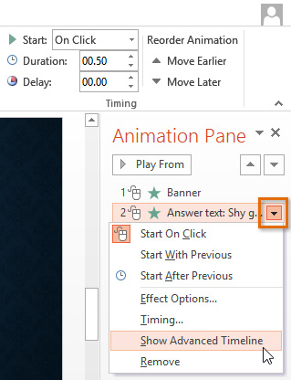 Screenshot of PowerPoint 2013