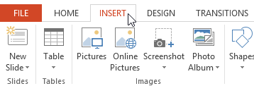 Screenshot of PowerPoint 2013