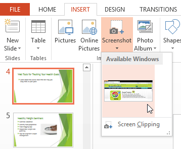 Screenshot of PowerPoint 2013