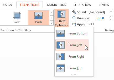 Screenshot of PowerPoint 2013