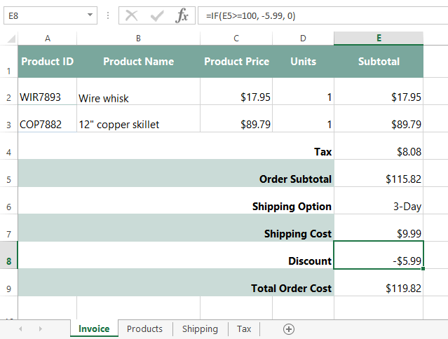 screenshot of excel 2013