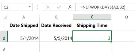 Screenshot of Excel 2013