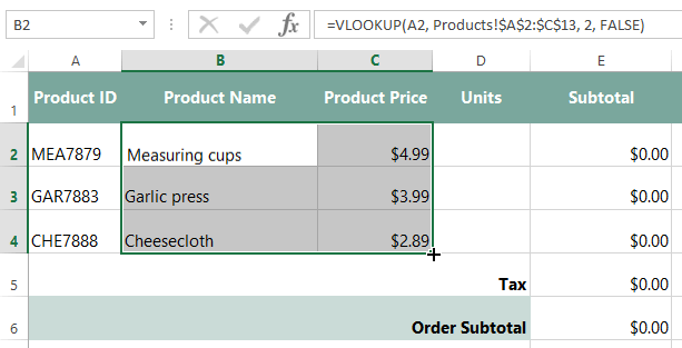 screenshot of excel 2013