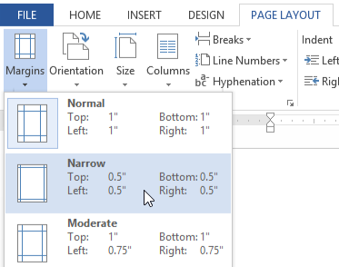 Screenshot of Microsoft Word