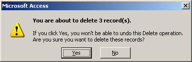 Confirm Delete Notification