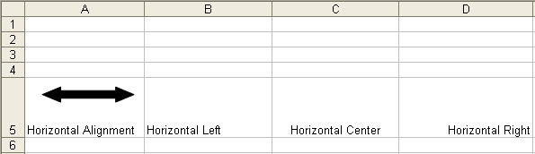 Horizontal Alignment Examples