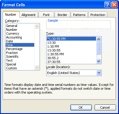 The Number Tab on the Format Cells Dialog Box