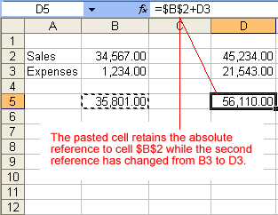 Paste the Formula Containing an Absolute Reference